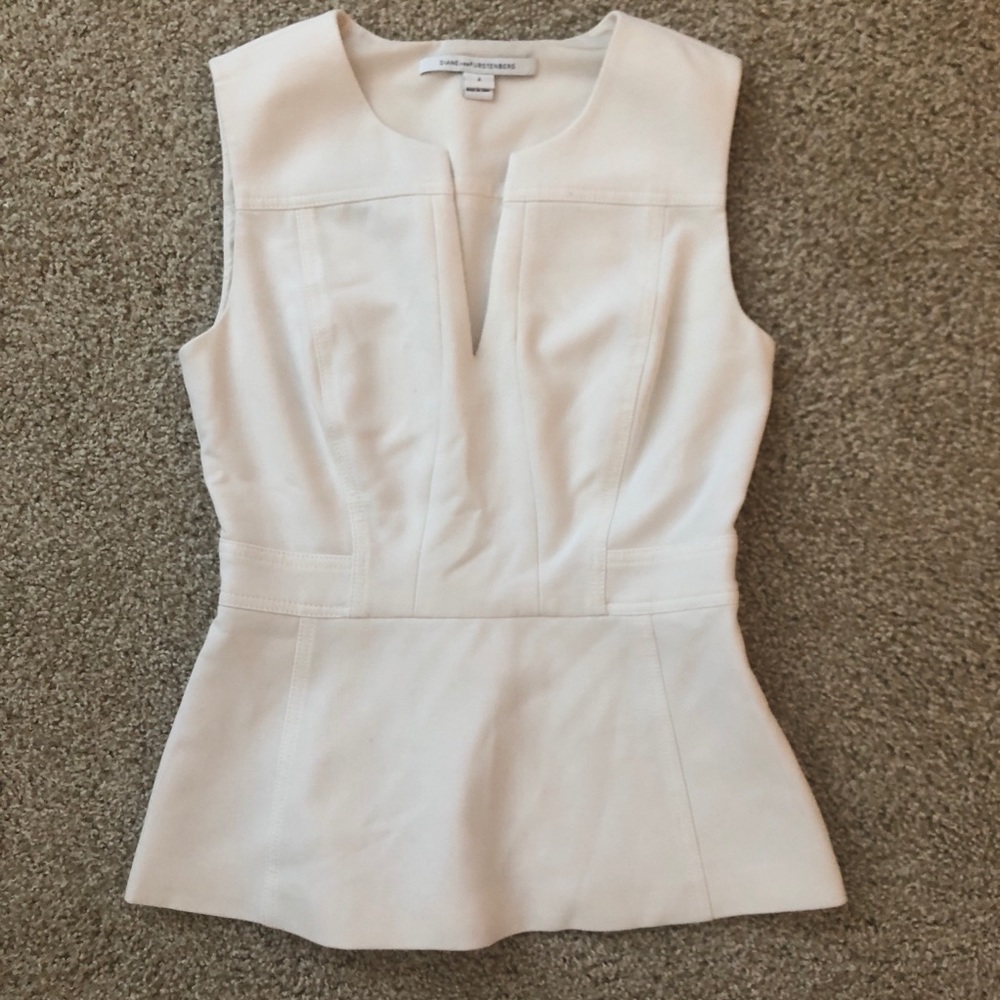 DVF Peplum Top